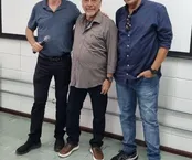 Carlos Dosati, ex-gerente da operação de Mogi das Cruzes e associado da Após Furnas, Henrique Trigueiro e Celso Guimarães